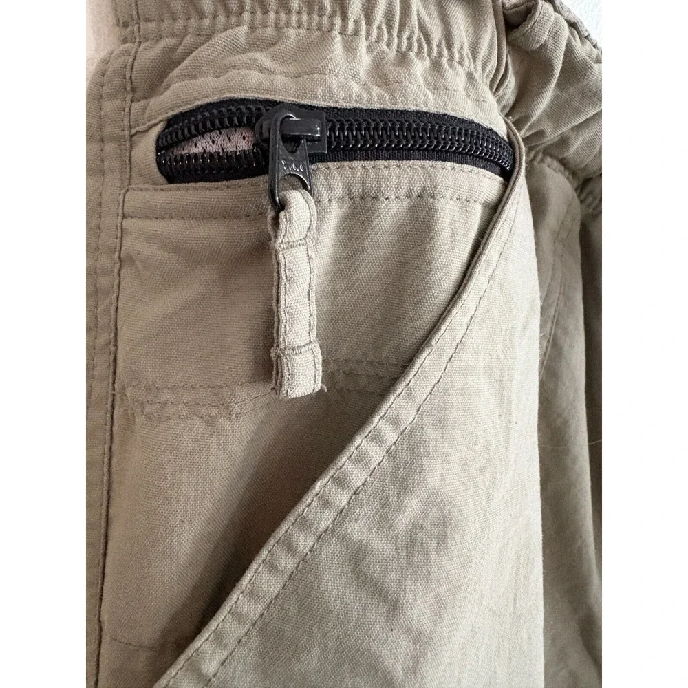 Vtg The‎ North Face Convertible Pants / Shorts Belted Utility Hiking Khaki XL